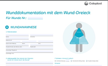 Wunddokumentationsbogen Wund-Dreieck WEB-Formular